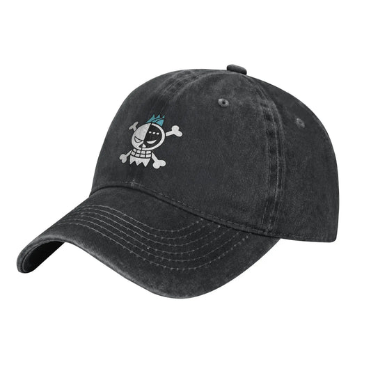 One Piece Cap – Dad Hat Pirat Grau