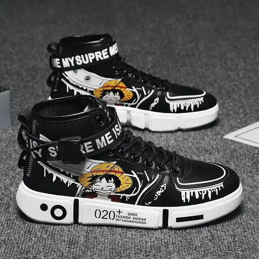 One Piece Sneaker – Streetwear Schwarz Ruffy
