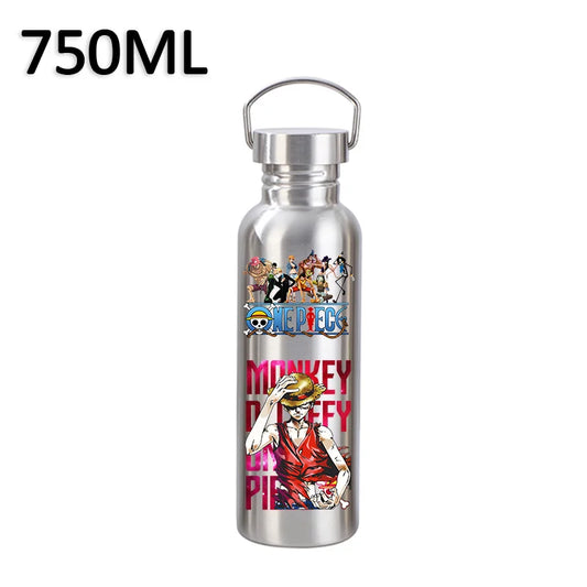 Gourde One Piece 750ml – Luffy & Équipage Version Colorée