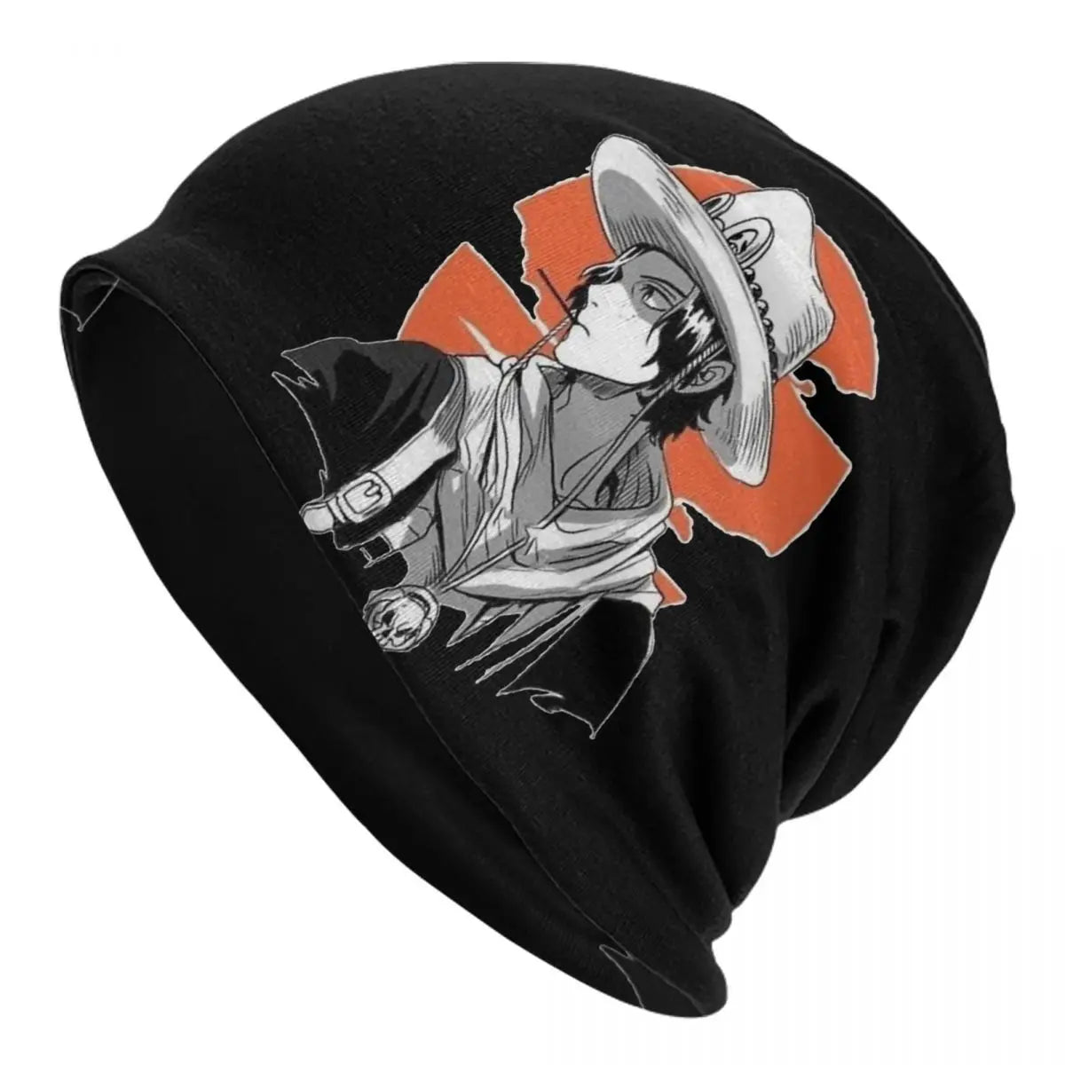 One Piece Mütze – Ace-Totenkopf Schwarz
