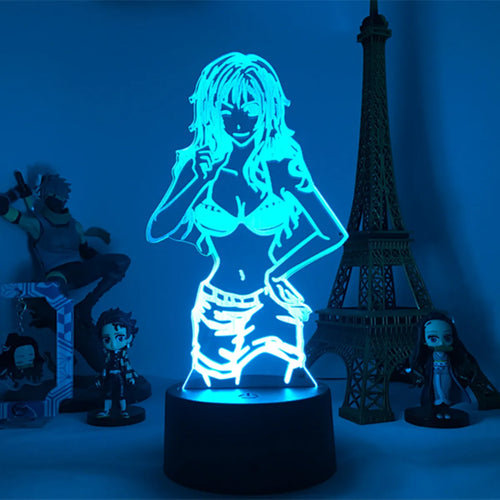 One Piece LED-Nachtlicht – Navigatorin Nami (Blau)
