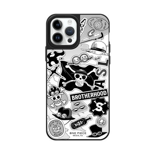 Coque iPhone One Piece – Illustration Noir & Blanc