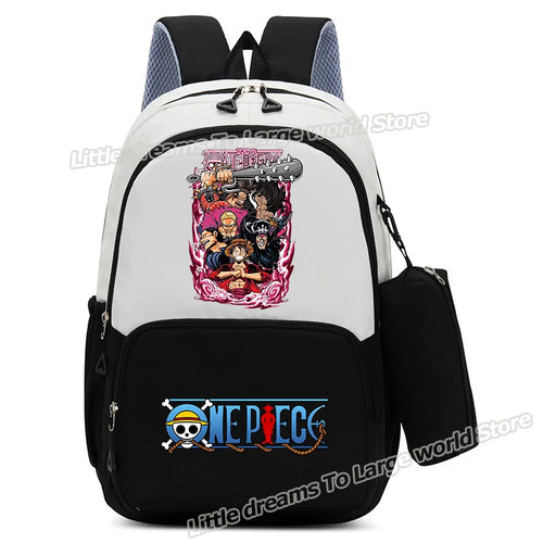 One Piece-Rucksack – Manga-Collage mit Monkey D. Ruffy
