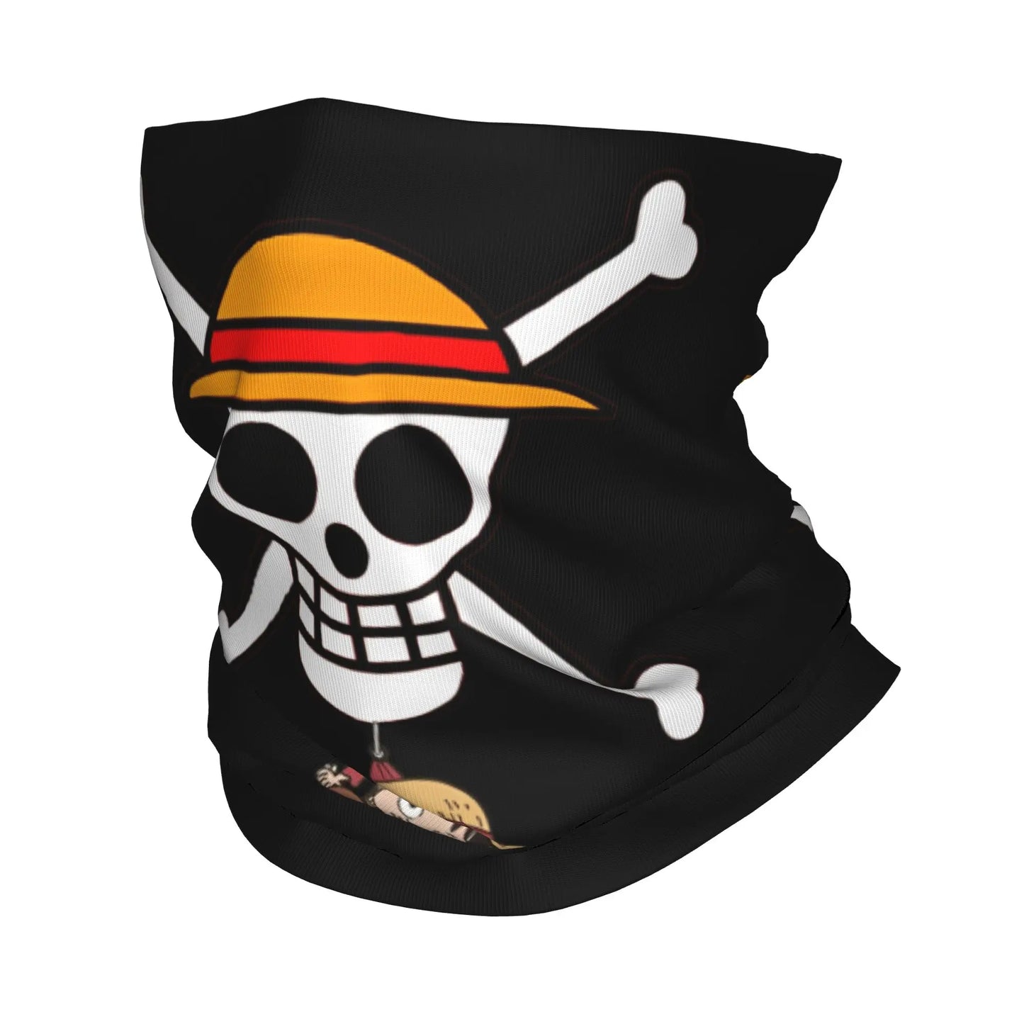 One Piece Schlauchschal – Jolly Roger Schwarz