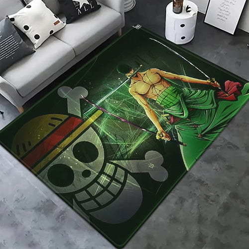 One-Piece-Teppich – Die Brüder im Herzen: Ruffy, Sabo und Ace (Illustration)