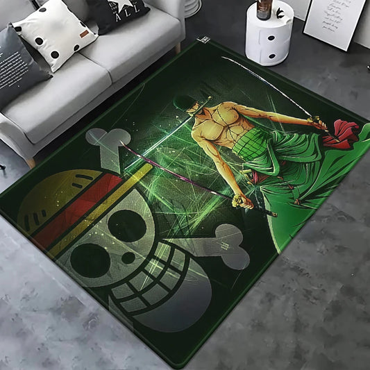 One-Piece-Teppich – Die Brüder im Herzen: Ruffy, Sabo und Ace (Illustration)