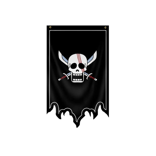 One Piece-Flagge – Jolly Roger der Rothaar-Piraten (Shanks)