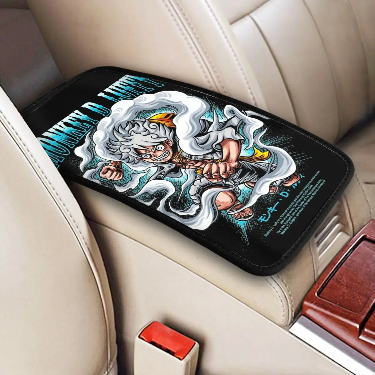 Tapis d'Accoudoir One Piece - Design Portrait Vertical Luffy Gear 5