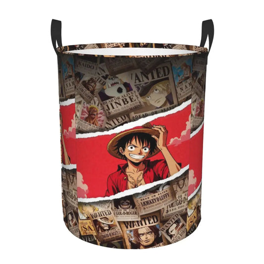 Panier à Linge One Piece - Portrait Monkey D. Luffy "Red Background"