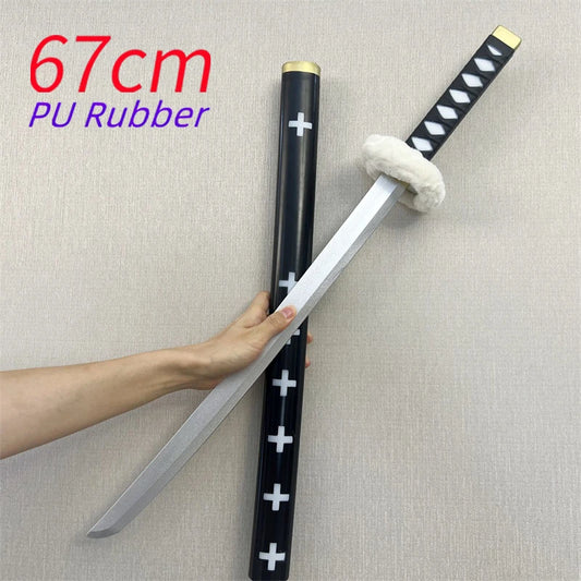 Katana de Cosplay One Piece - Épée Kikoku de Trafalgar Law (67cm, Mousse PU)