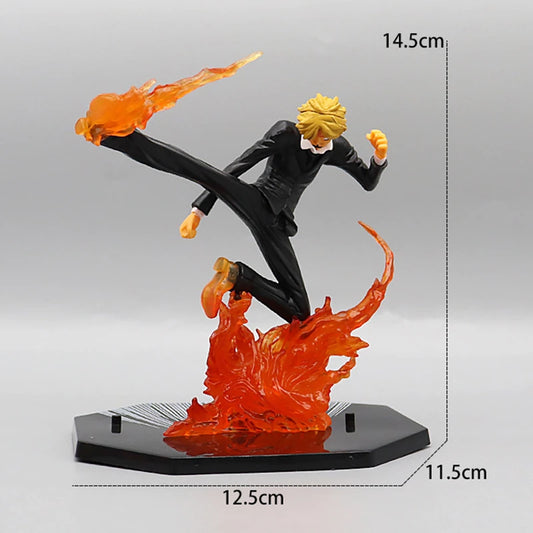Figurine One Piece - Vinsmoke Sanji Diable Jambe (Effets de Flammes)
