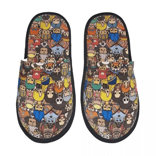 Chaussons One Piece - Design Collage Personnages Multicolore