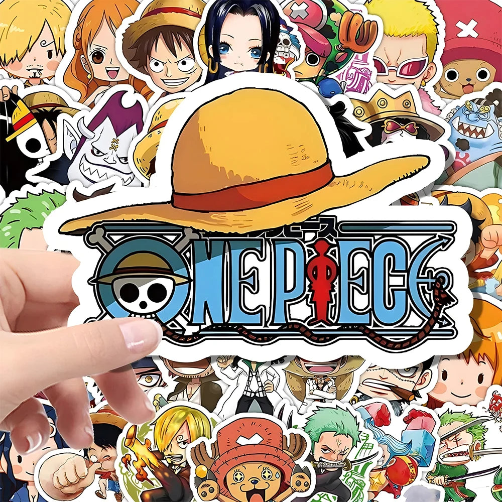 One Piece-Stickerpaket – Kawaii- und Chibi-Designs (Verschiedene Charaktere)