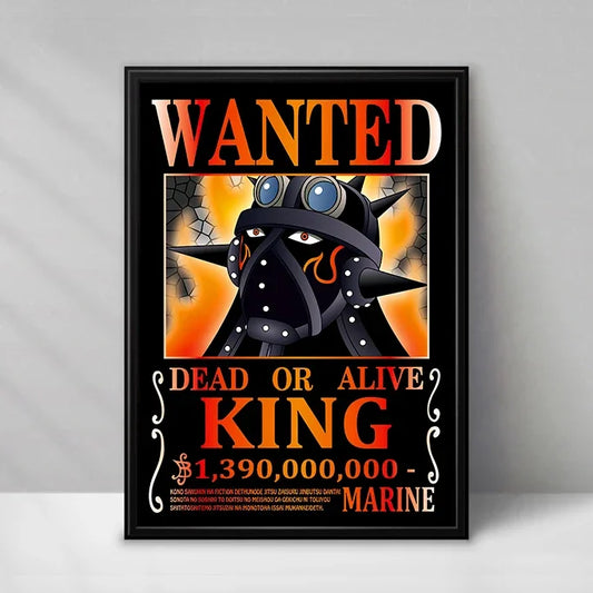 One Piece Wanted-Poster – King (Das Feuer)
