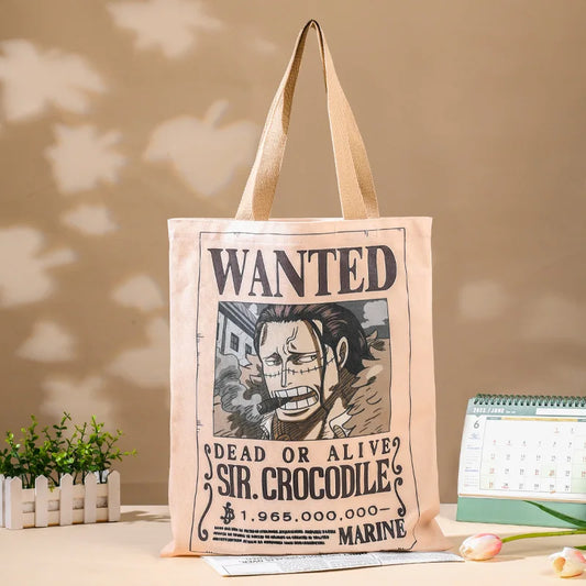 One Piece Tote-Bag – Vintage-Steckbrief von Sir Crocodile