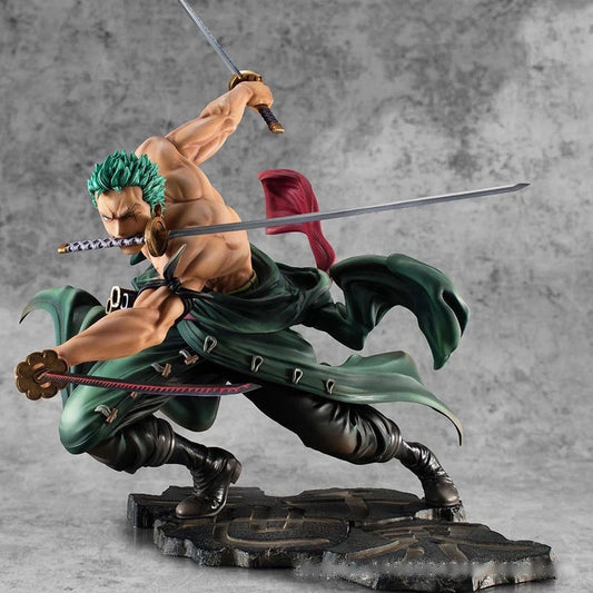 Figurine One Piece - Roronoa Zoro Attaque Spéciale (Effets de Tranchants)