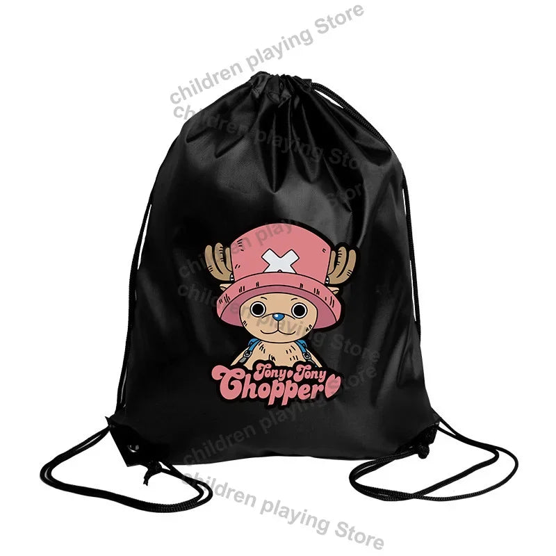 One Piece Turnbeutel – Tony Tony Chopper Schwarzes Porträt