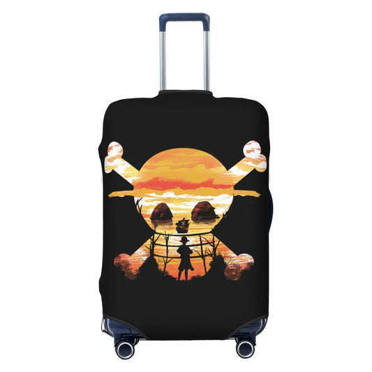 One Piece-Kofferschutzhülle – Jolly Roger mit Totenkopf und gekreuzten Knochen