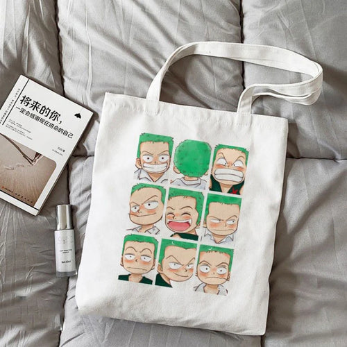 Sac Tote Bag One Piece – Têtes Zoro Expressions