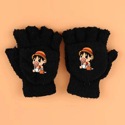 One Piece-Handschuhe – Ruffy mit ikonischem Lächeln