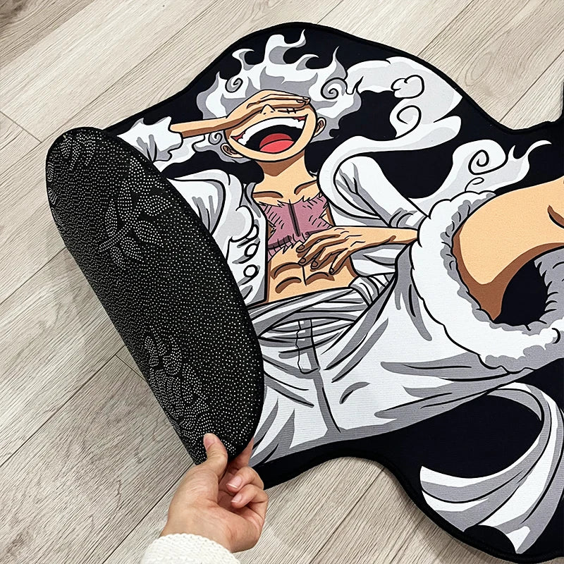 One Piece-Teppich – Monkey D. Ruffy Gear-5-Design (Silhouettenform)