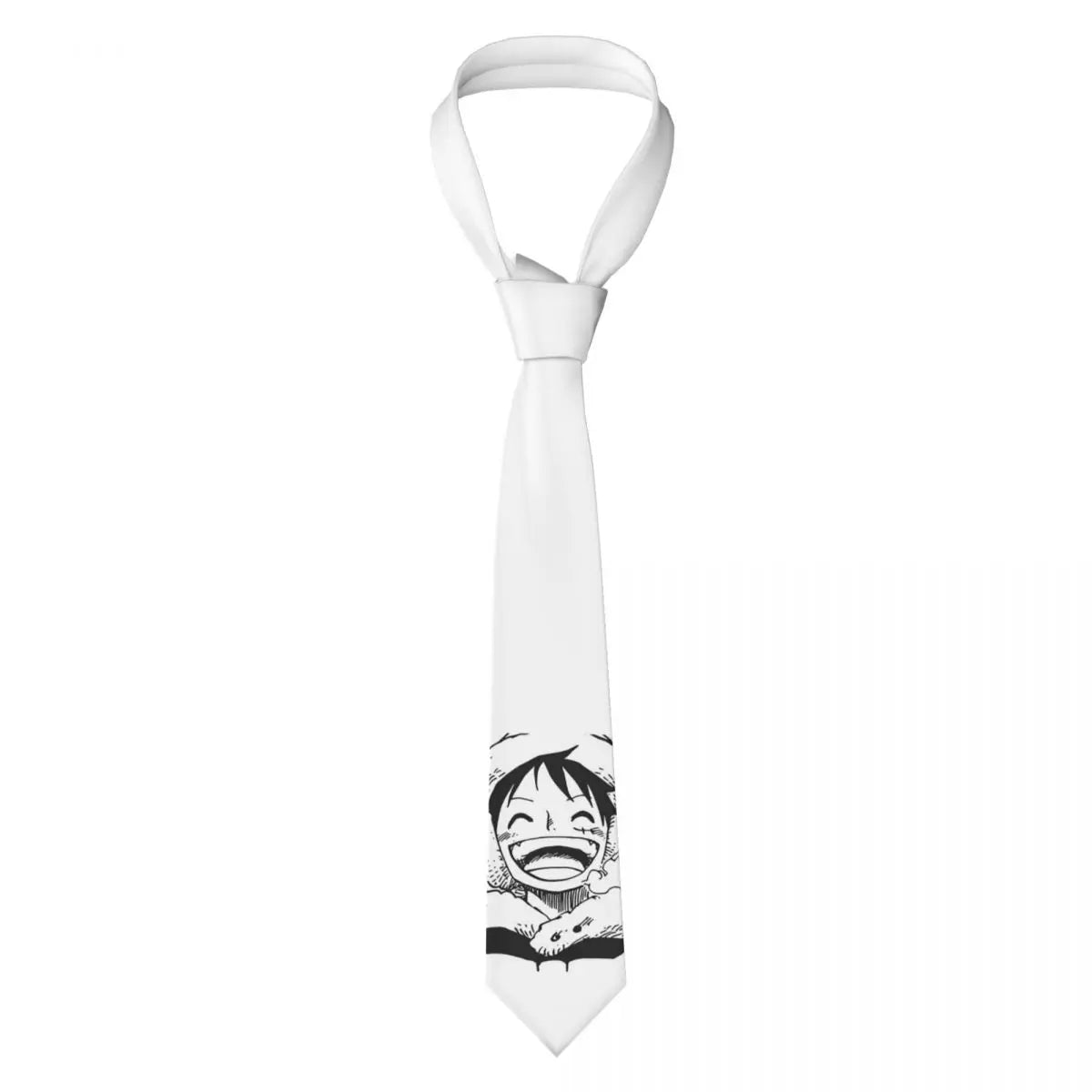 Cravate One Piece – Skull Pirate Blanc