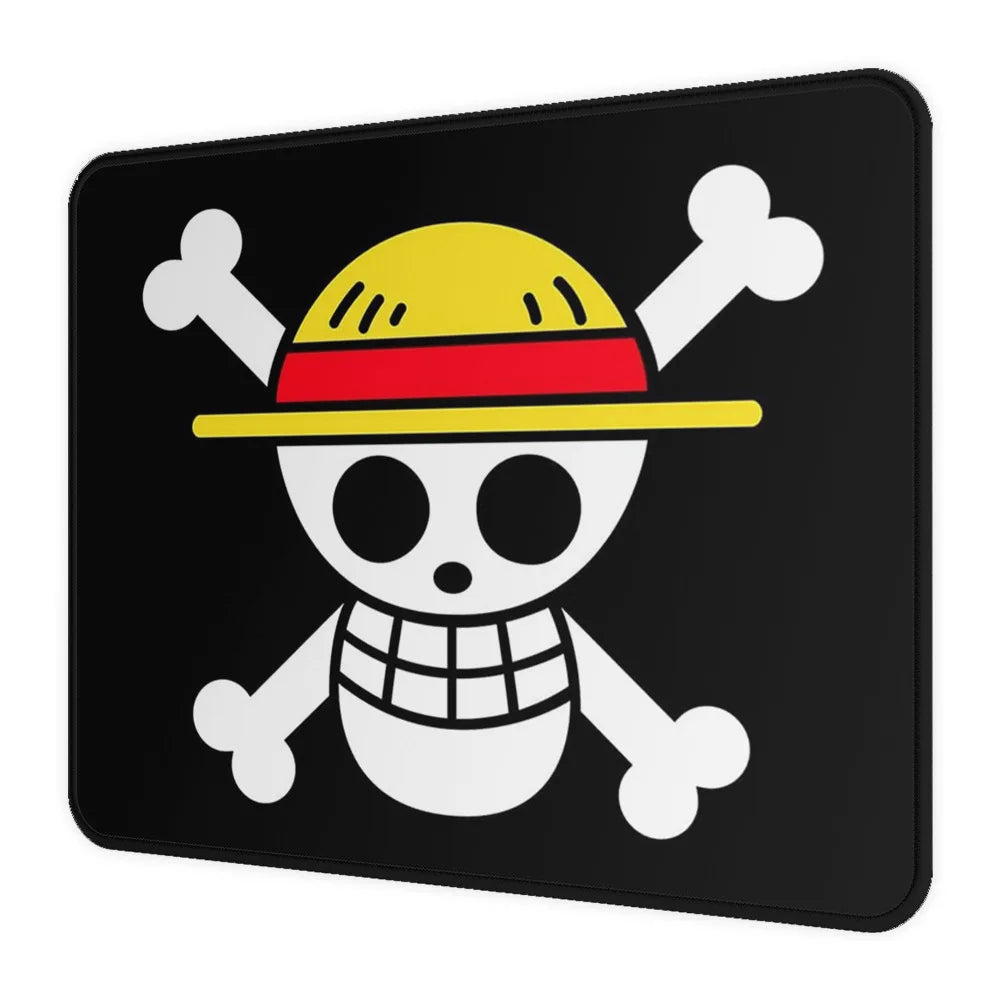 One Piece Mauspad – Klassisches Strohhut-Jolly-Roger-Logo