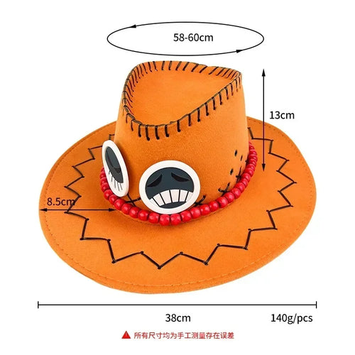 Chapeau One Piece - Portgas D. Ace (Cosplay Fidèle)