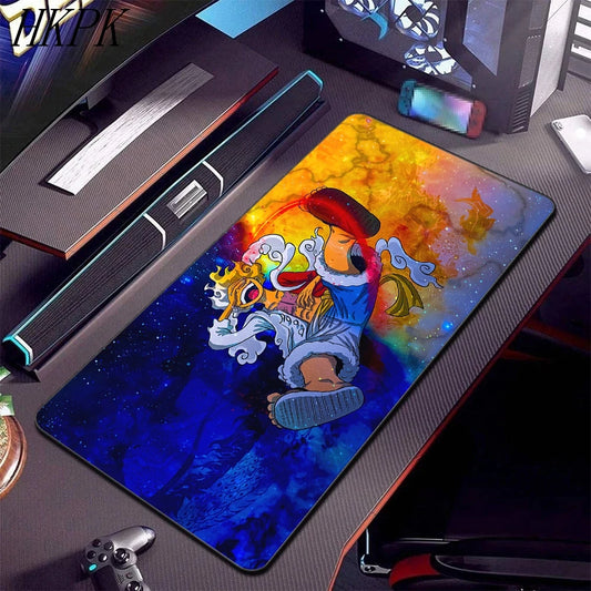 One Piece-Schreibtischunterlage – Gear-5-Luffy mit himmlischer Aura