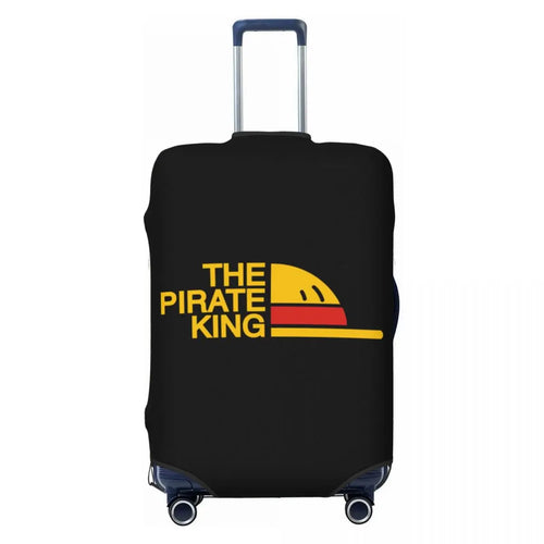 One Piece-Kofferschutzhülle – Abzeichen „THE PIRATE KING“ in Gold und Schwarz