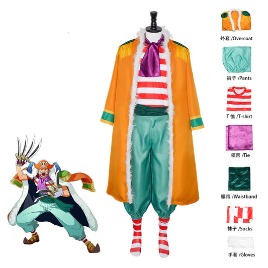 Costume Cosplay One Piece - Tenue Complète de Baggy le Clown