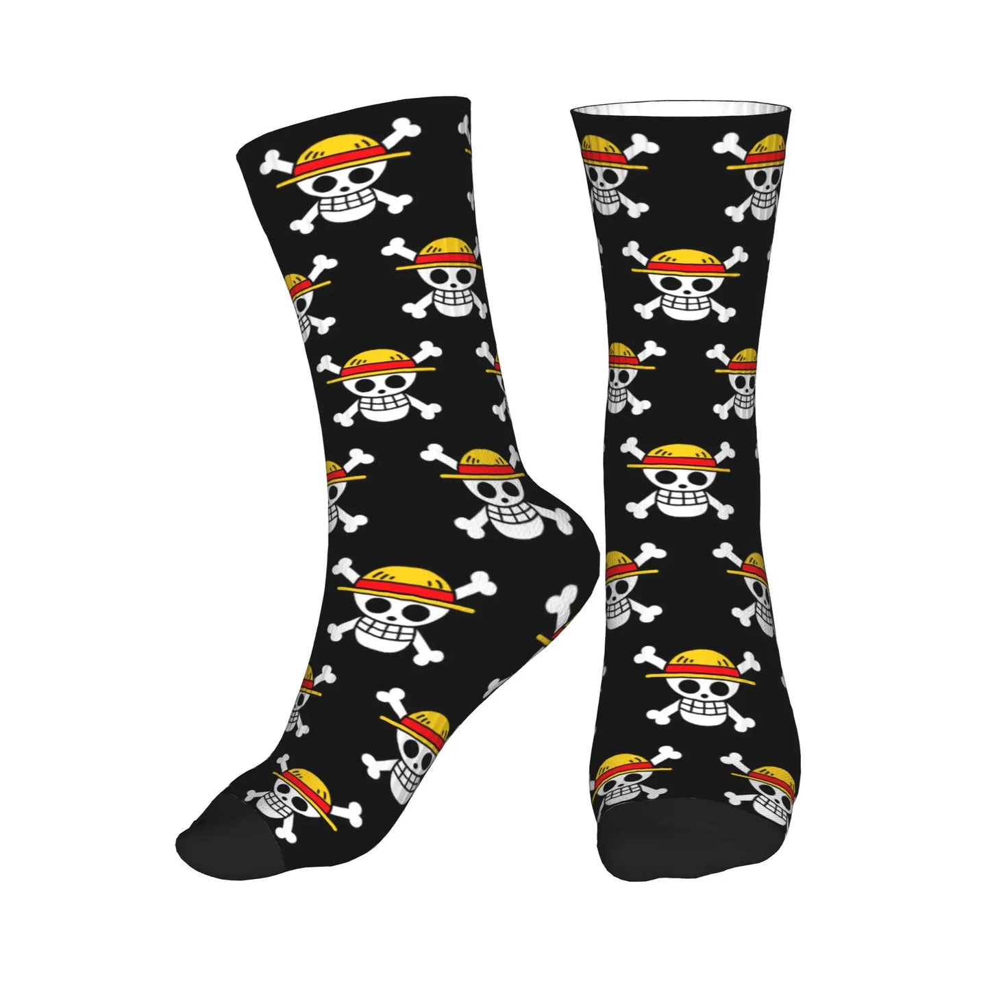 Chaussettes One Piece - Motif Skull Noir