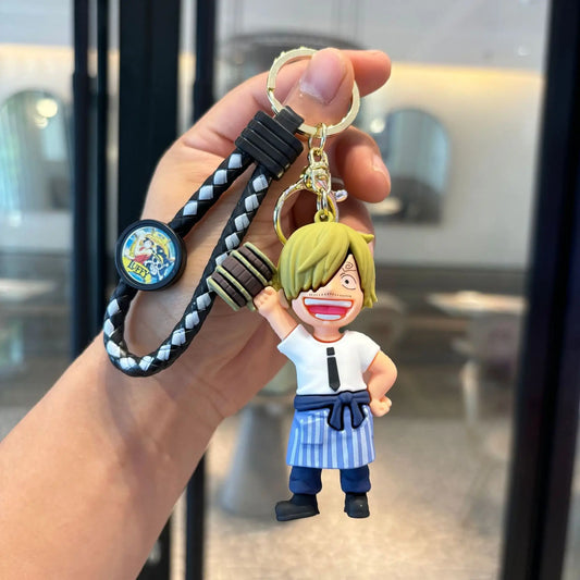 Porte-Clés Figurine One Piece – Sanji Tenue Bleue Sourire