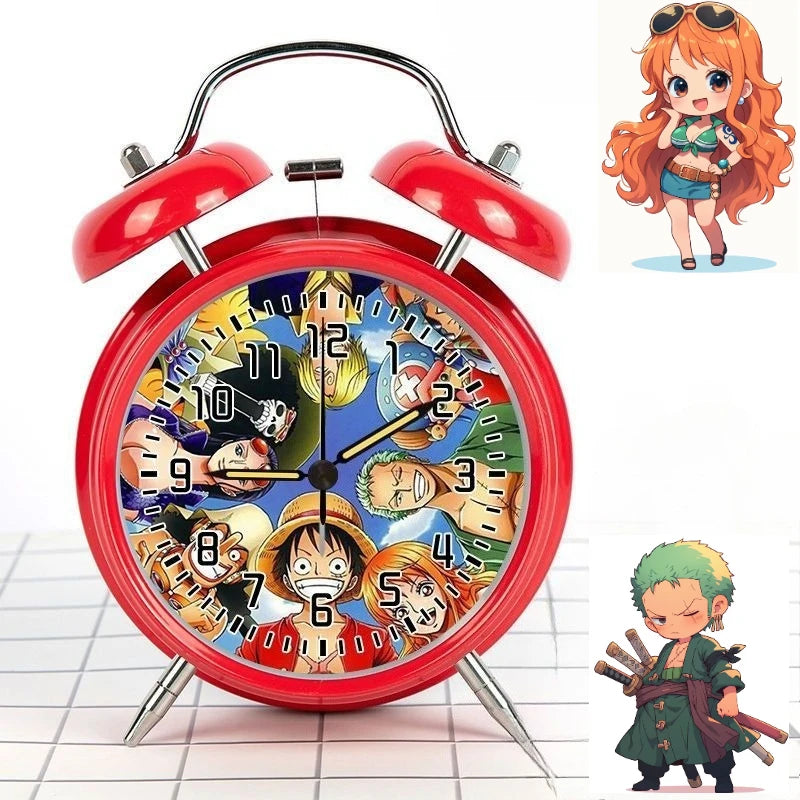 Retro-One Piece-Wecker – Mugiwara-Crew (Rotes Modell)