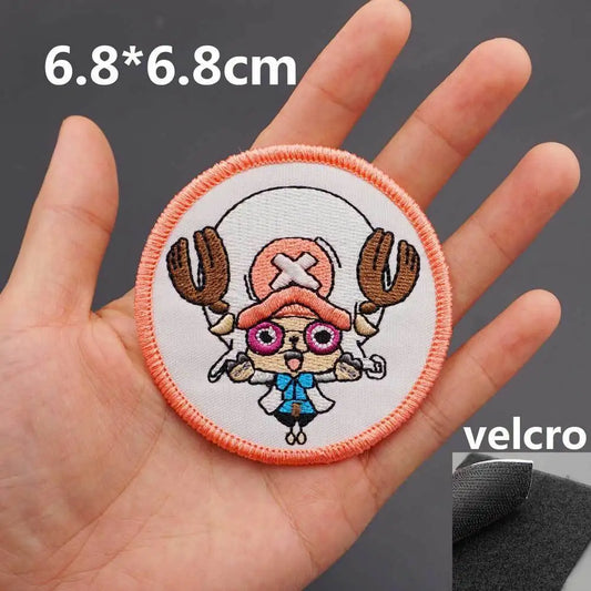 Écusson One Piece - Tony Tony Chopper Médecin (Cercle Marron)
