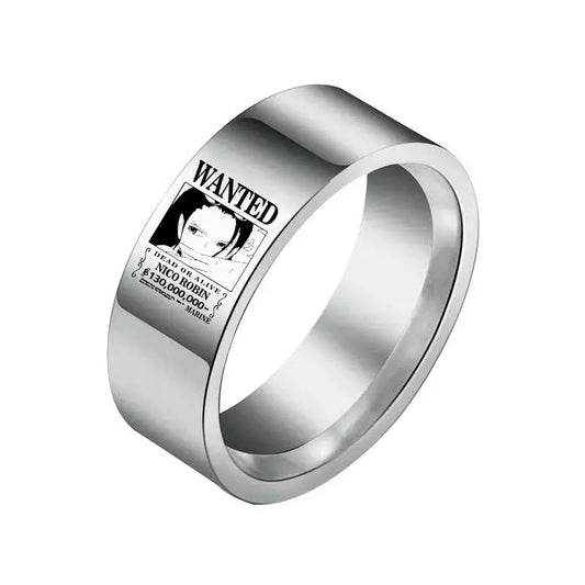 One Piece Ring – Wanted Nico Robin