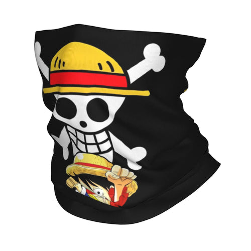 One Piece Schlauchschal – Luffy-Totenkopf Stroh
