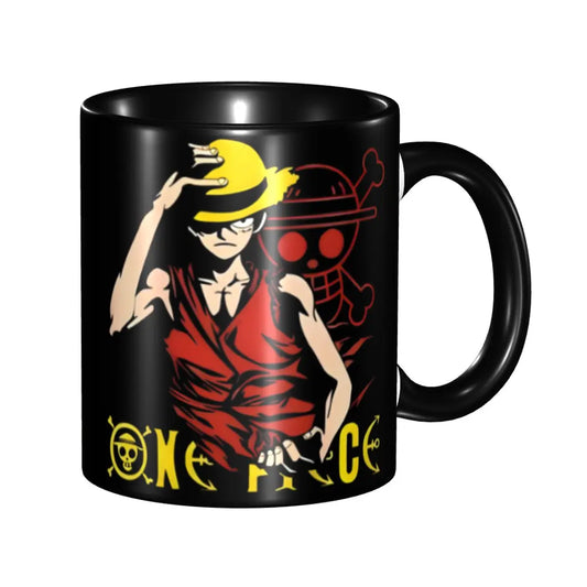 One Piece Tasse – Ruffy in klassischer Strohhut-Pose