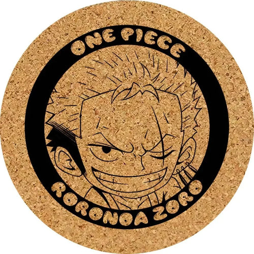 Dessous de Verre One Piece - Wanted Roronoa Zoro Gravure Liège
