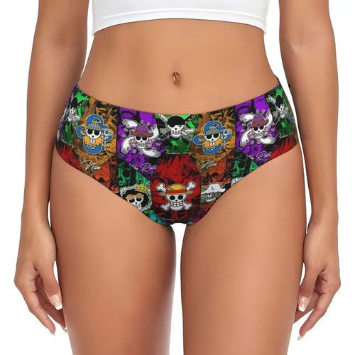 Culotte One Piece - Collage Personnages Manga (Couleur)
