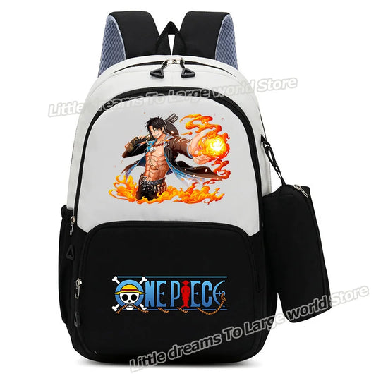 One Piece-Rucksack – Monkey D. Ruffy mit Feuer-Aura