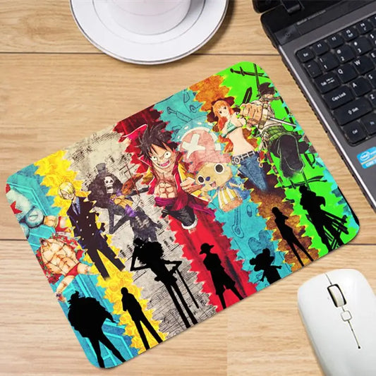One Piece-Mauspad – Strohhut-Crew & Sunny (Farben)