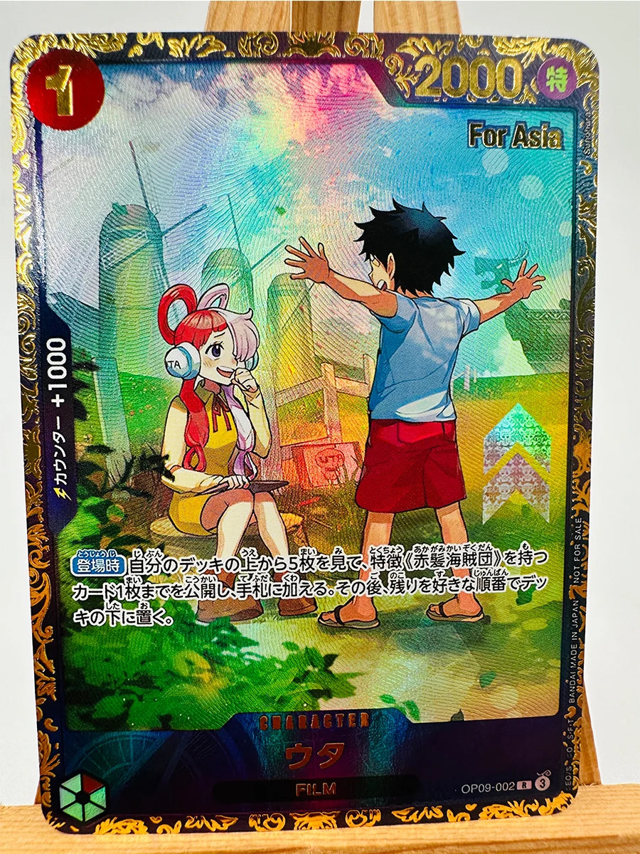 One Piece TCG-Karte – Uta & Monkey D. Ruffy als Kind (Spezial)
