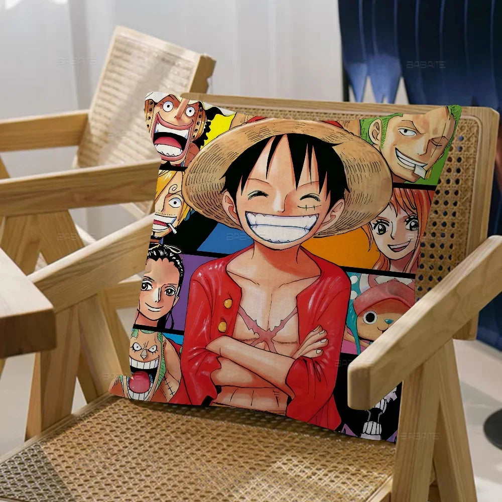 One Piece Kissenbezug – Luffy im Wano-Kuni-Stil