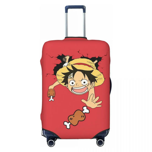 One Piece-Kofferhülle – sitzender Chibi-Luffy (Kawaii-Design)