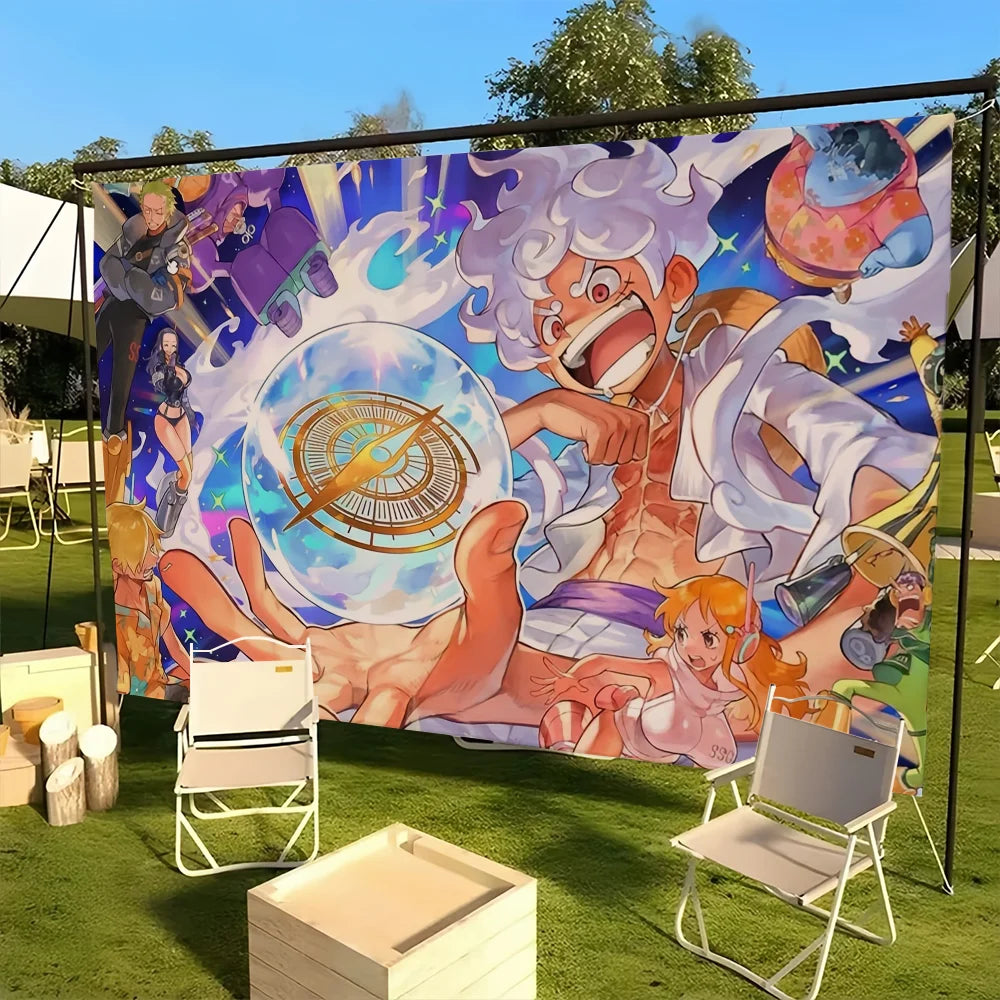 One Piece-Flagge – Monkey D. Luffy Gear 5 Nika (Format 2)