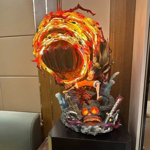 Statue One Piece - Monkey D. Luffy (Effet Dynamic Fire - Poing de Feu)