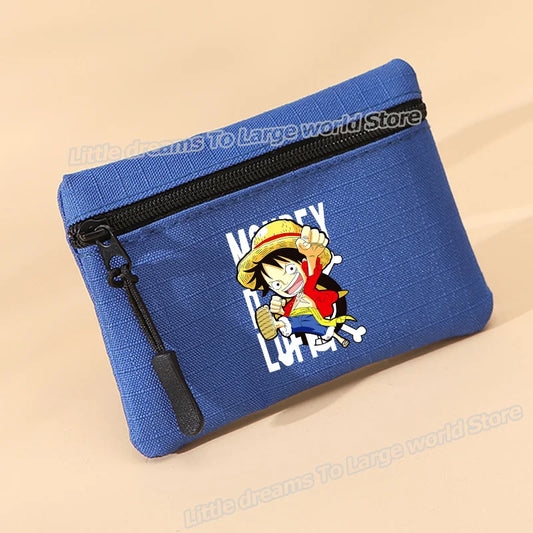One Piece-Geldbörse – Luffy mit ikonischem Lächeln, blau