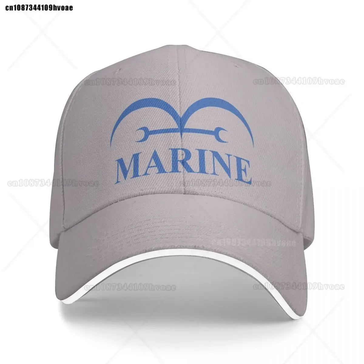 One Piece Marine-Cap – Anthrazitgrau (Besticktes Logo)