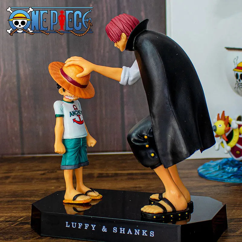Figurine One Piece - Scène Culte Luffy & Shanks (Le Passage du Chapeau)